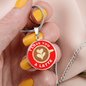 I Love You A Latte Coffee Necklace
