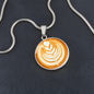 Latte Art Coffee Necklace