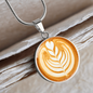 Latte Art Coffee Necklace