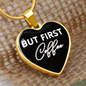 But First Coffee Necklace Coffee Lover Jewelry