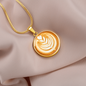 Latte Art Coffee Necklace