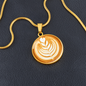 Latte Art Coffee Necklace