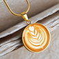Latte Art Coffee Necklace