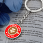 I Love You A Latte Coffee Keychain Personalized Pendant