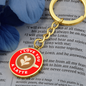 I Love You A Latte Coffee Keychain Personalized Pendant