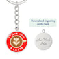 I Love You A Latte Coffee Keychain Personalized Pendant