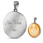 Latte Art Coffee Necklace