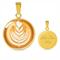Latte Art Coffee Necklace