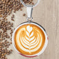 Latte Art Coffee Necklace