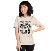 Load image into Gallery viewer, Fall Breeze Autumn Leaves Coffee Please T-Shirt