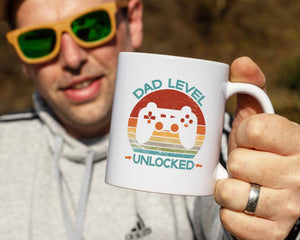 Dad Level Unlocked Mug For New Father
