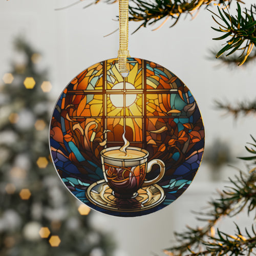 Stained Glass Mug Ornament