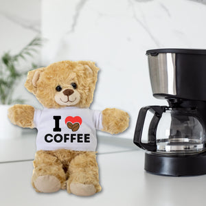 I Love Coffee Heart Teddy Bear