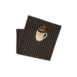 Neck Gaiter Face Mask Reusable And Washable Fabric With A Coffee Design Coffee Lover Gift For Men And Women