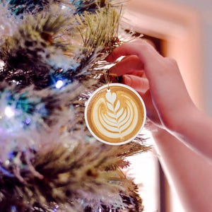 Coffee Latte Art Ornament