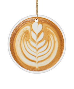 Coffee Latte Art Ornament