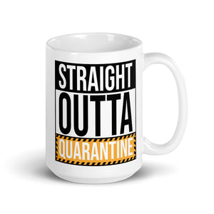 Straight Outta Quarantine Mug Funny Quarantine Gift Social Distancing Pandemic Coffee Mug