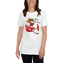 Load image into Gallery viewer, Merry Christmas Gnomes With Mug T-Shirt