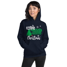 Load image into Gallery viewer, Coffee Cuddles and Christmas Hoodie
