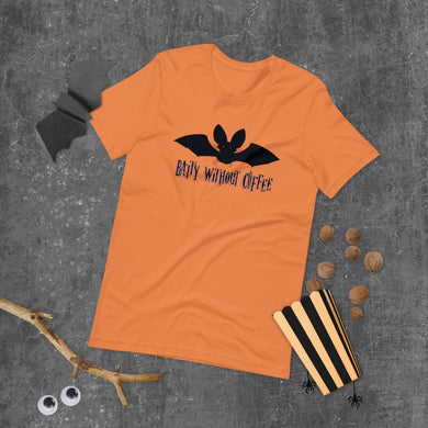 Halloween T-Shirt - Batty Without Coffee