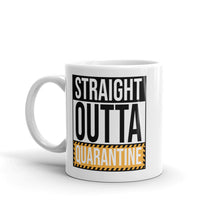 Load image into Gallery viewer, Straight Outta Quarantine Mug Funny Quarantine Gift Social Distancing Pandemic Coffee Mug
