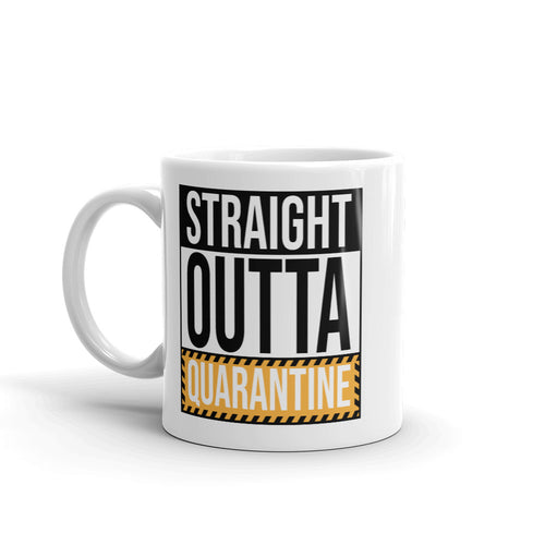 Straight Outta Quarantine Mug Funny Quarantine Gift Social Distancing Pandemic Coffee Mug