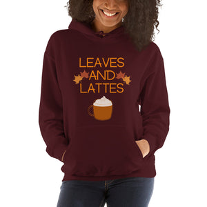Leaves and Lattes Autumn Fall Season Coffee Lover Hoodie