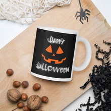 Load image into Gallery viewer, Happy Halloween Coffee Mug Spooky Jack-O-Lantern Cup