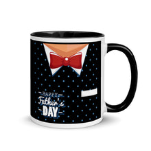 Load image into Gallery viewer, Happy Father&#39;s Day Mug With Shirt and Bowtie Gift For Dad