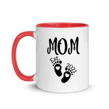 Load image into Gallery viewer, Mom Est 2021 Mug With Color Inside