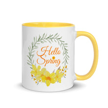 Load image into Gallery viewer, Hello Spring Flower Wreath Mug