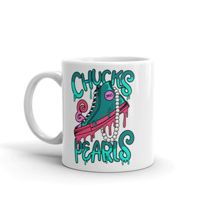Kamala Harris Mug Chucks and Pearls 2021 Pink and Green