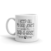 Load image into Gallery viewer, Funny Dad Coffee Mug DadABase Dad Jokes Pun Gift