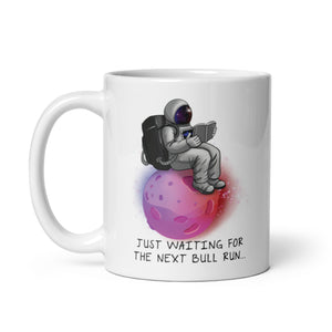 Just Waiting For The Next Bull Run Cryptocurrency Mug