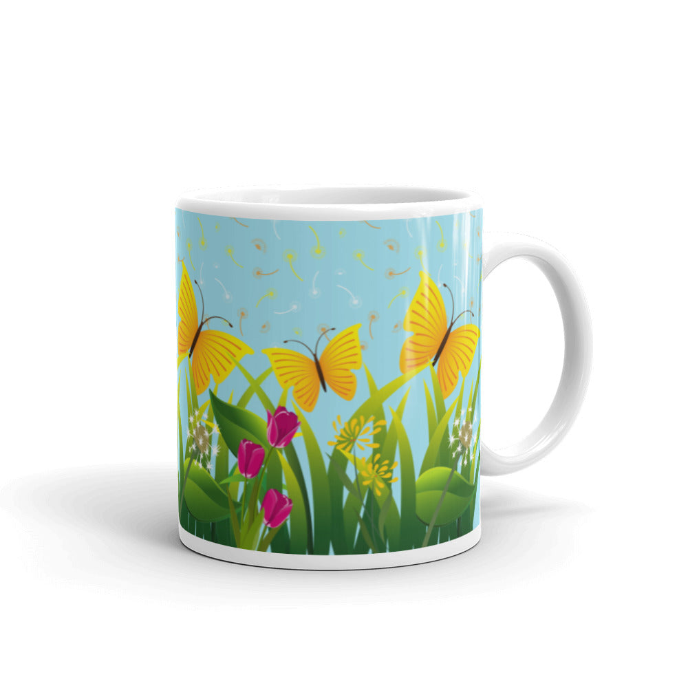 Butterfly Spring Themed Coffee Mug