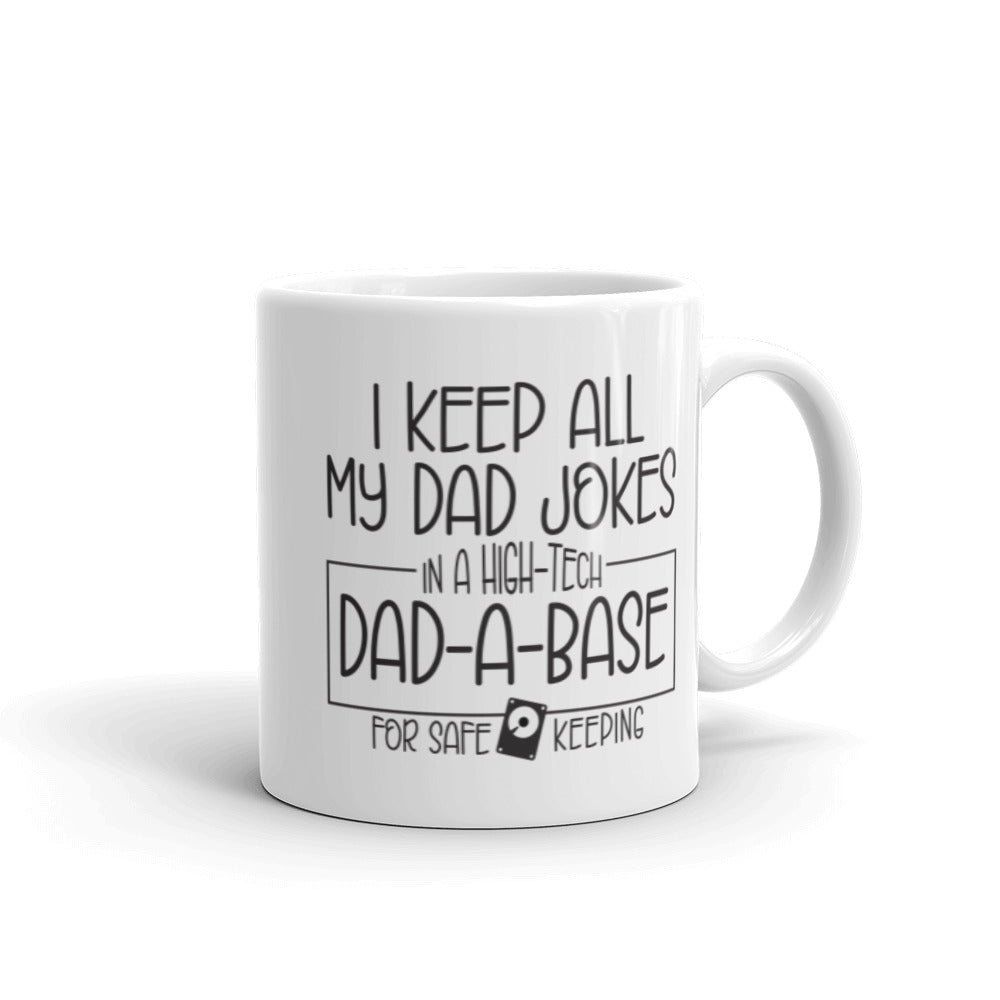 Funny Dad Coffee Mug DadABase Dad Jokes Pun Gift