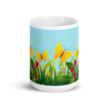 Load image into Gallery viewer, Butterfly Spring Themed Coffee Mug