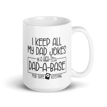 Load image into Gallery viewer, Funny Dad Coffee Mug DadABase Dad Jokes Pun Gift